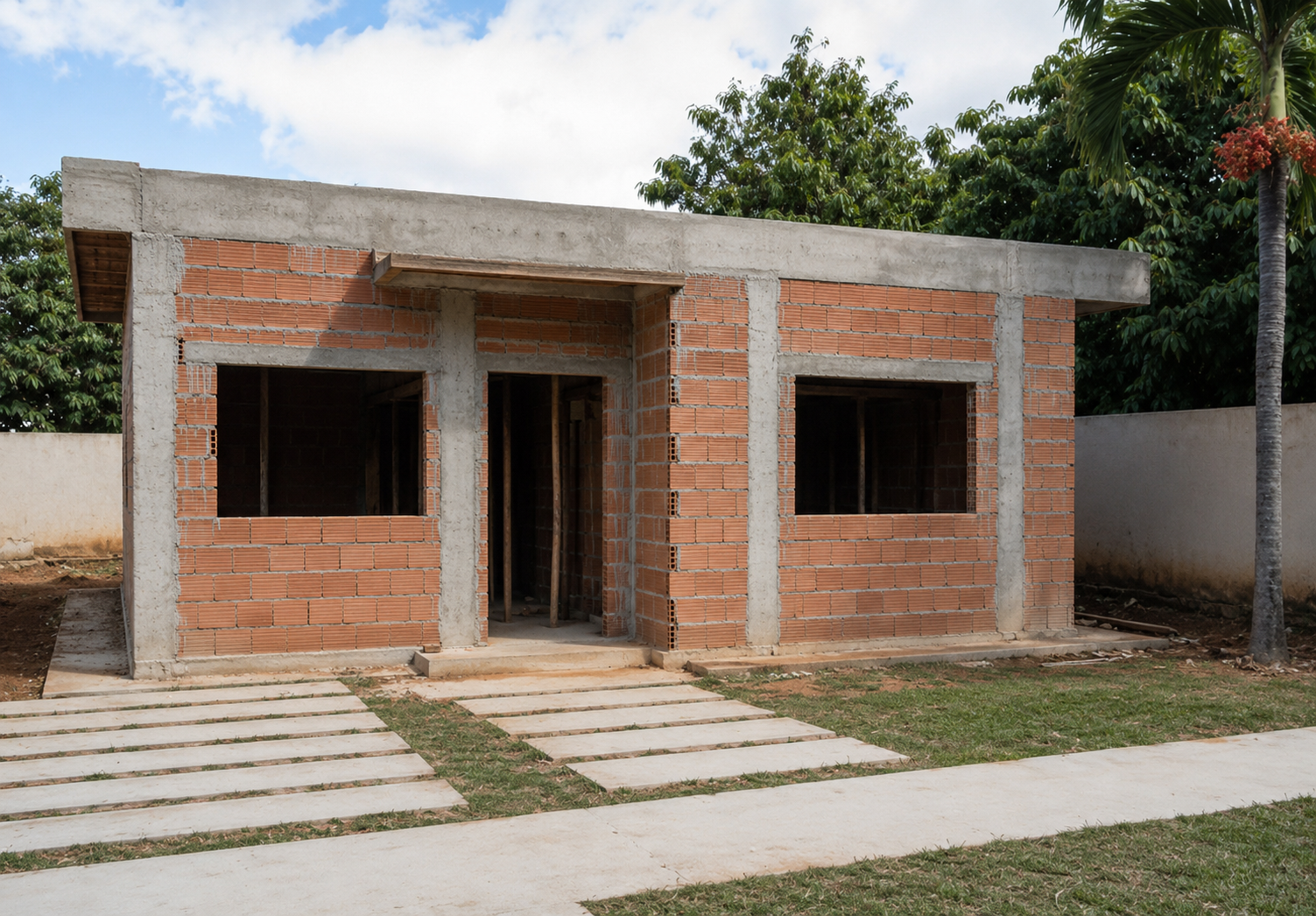 Casa em alvenaria - obra 01